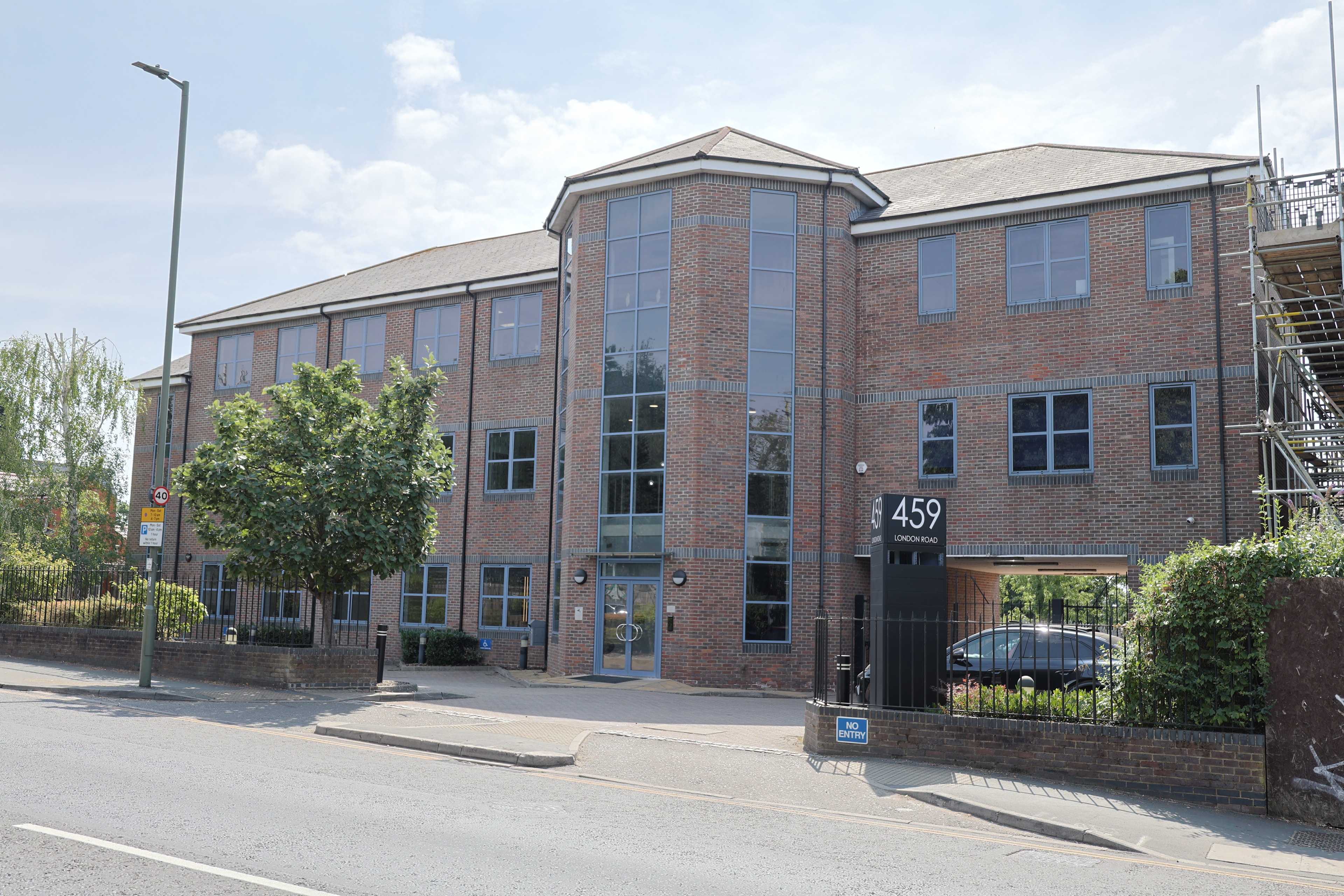 Property manager with commercial building